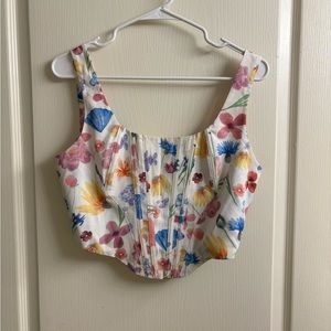 Floral Corset Top